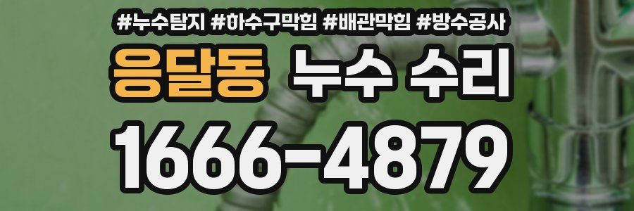 응달동 누수 수리