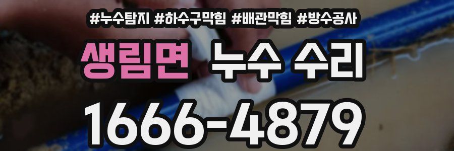 생림면 누수 수리