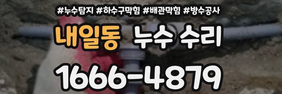 내일동 누수 수리