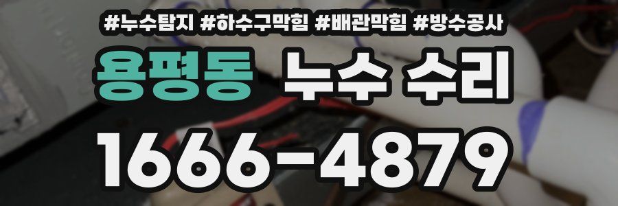용평동 누수 수리