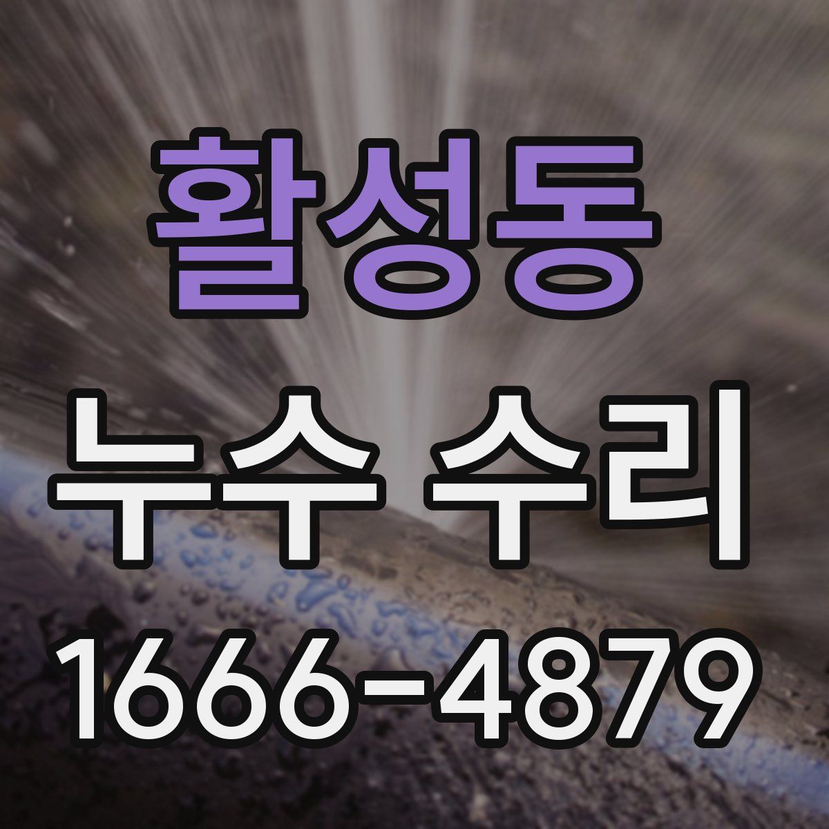 활성동 누수 수리