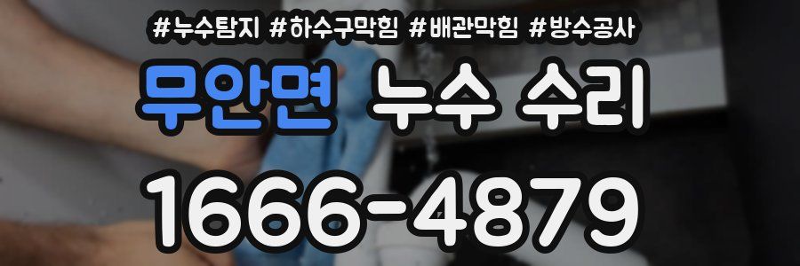 무안면 누수 수리