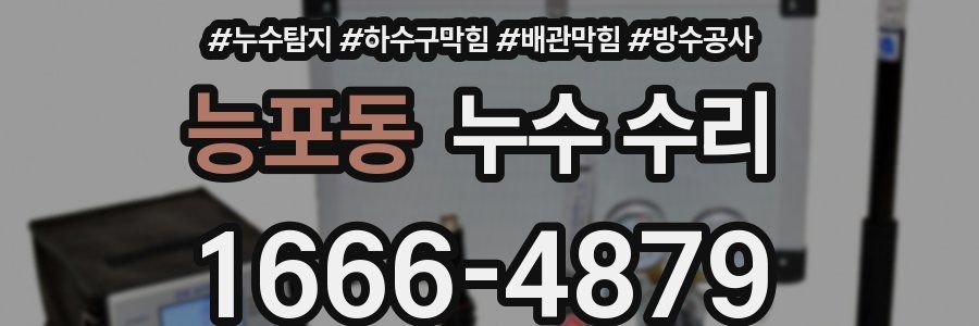 능포동 누수 수리
