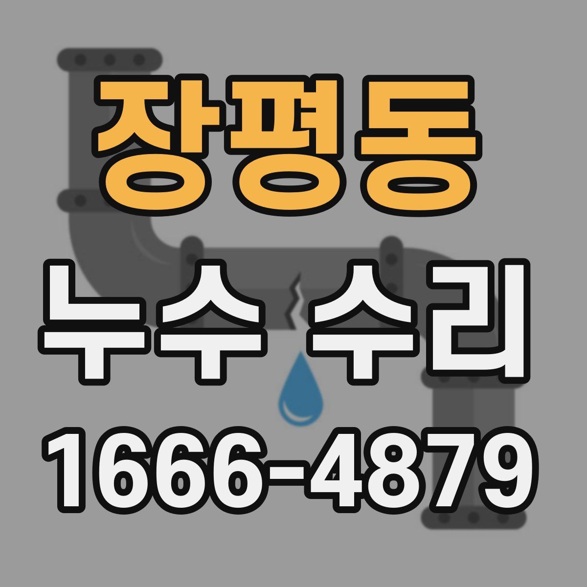 장평동 누수 수리