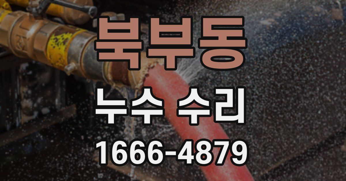 북부동 누수 수리