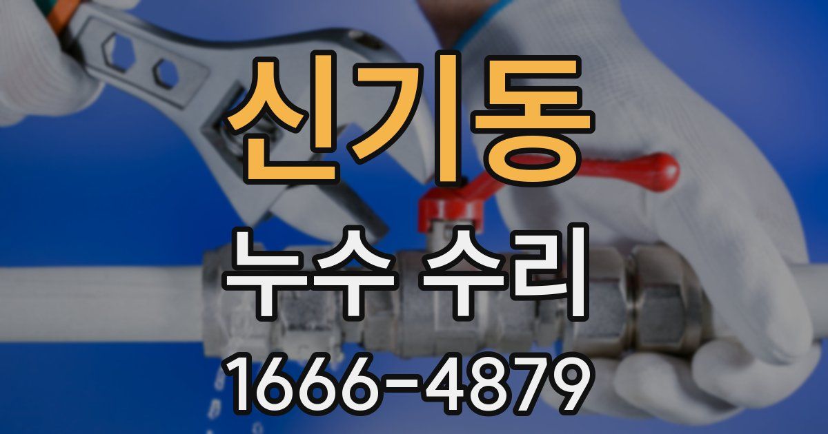 신기동 누수 수리