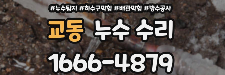 교동 누수 수리