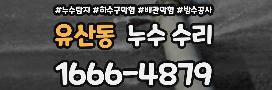유산동 누수 수리