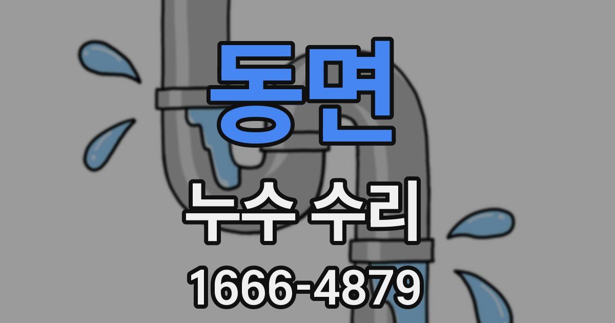 동면 누수 수리