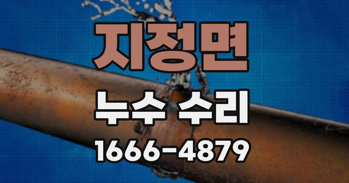 지정면 누수 수리