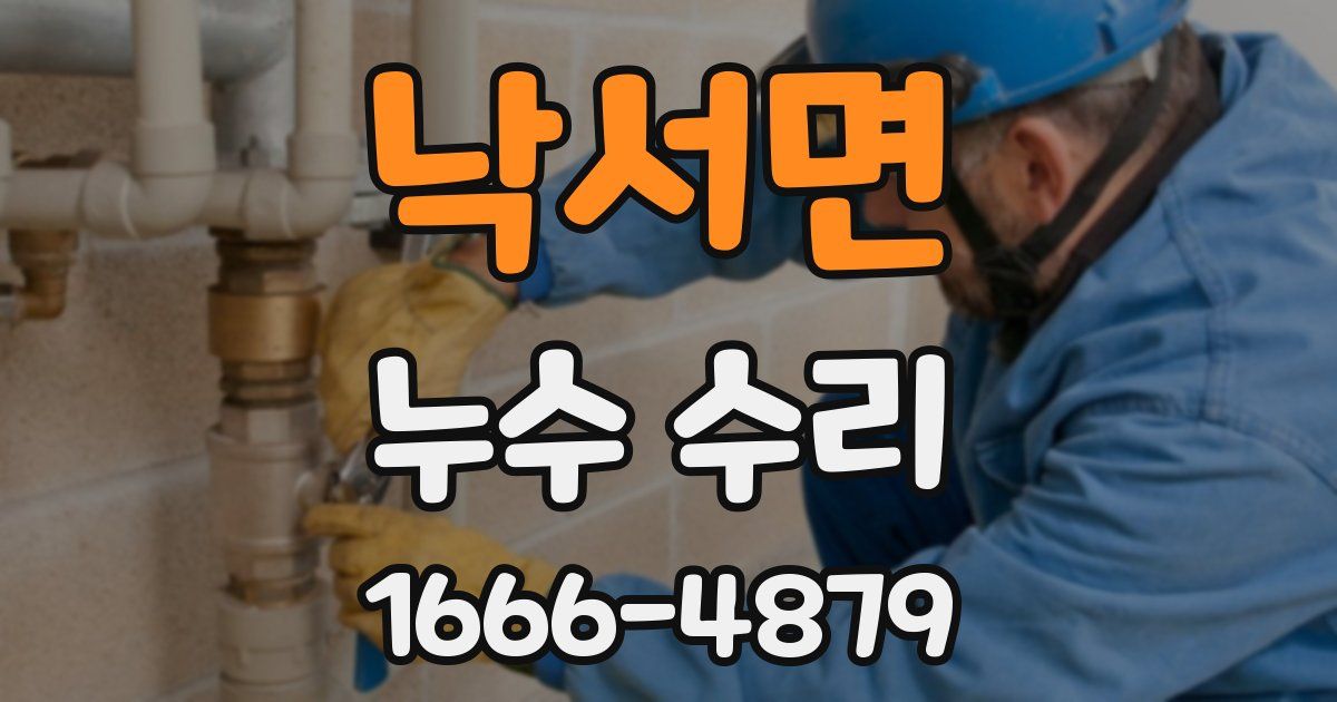 낙서면 누수 수리