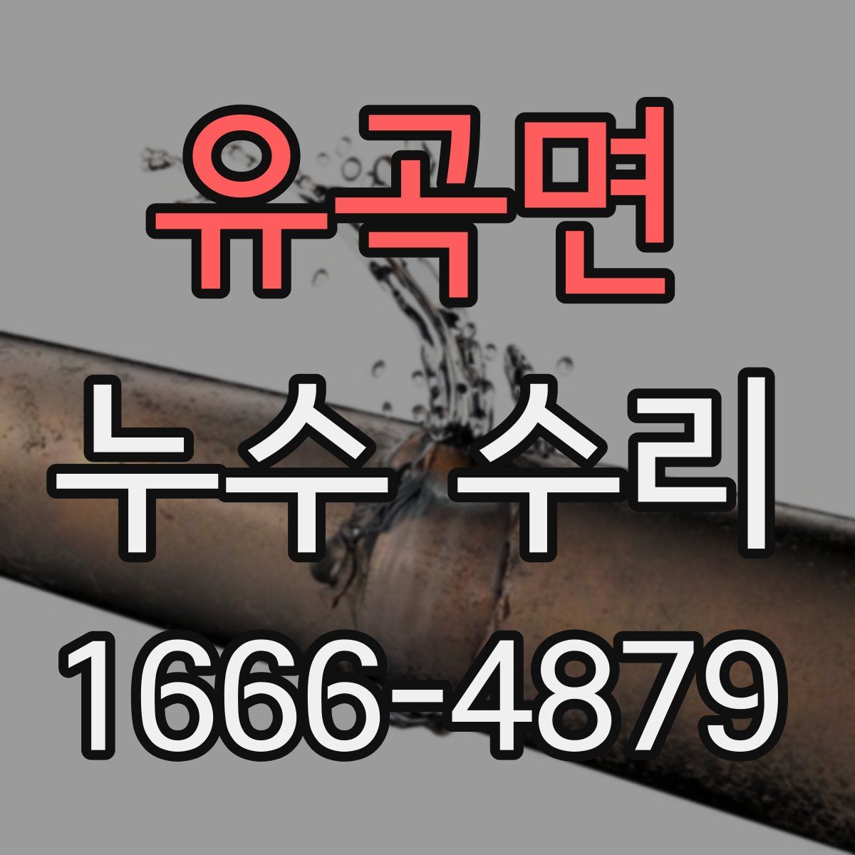 유곡면 누수 수리
