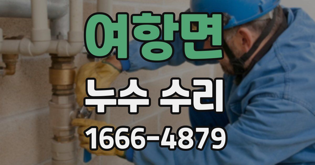 여항면 누수 수리