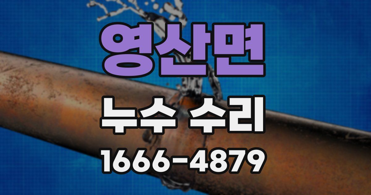영산면 누수 수리