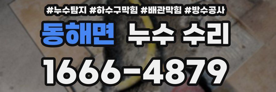 동해면 누수 수리
