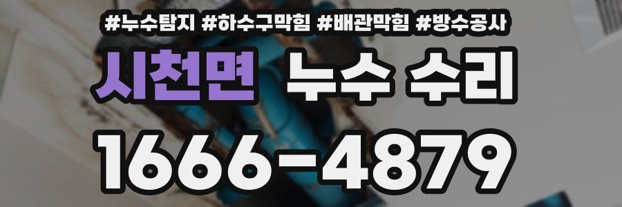 시천면 누수 수리