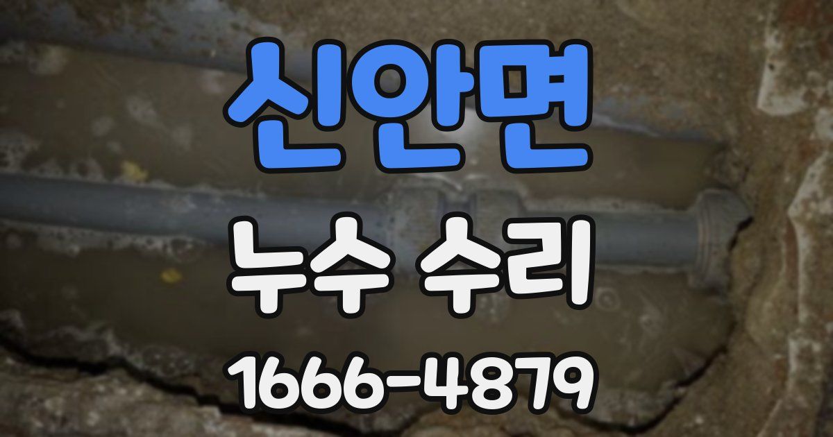 신안면 누수 수리