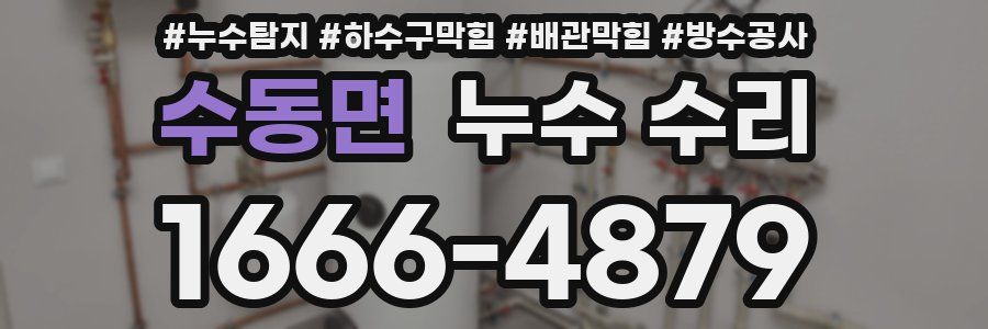수동면 누수 수리