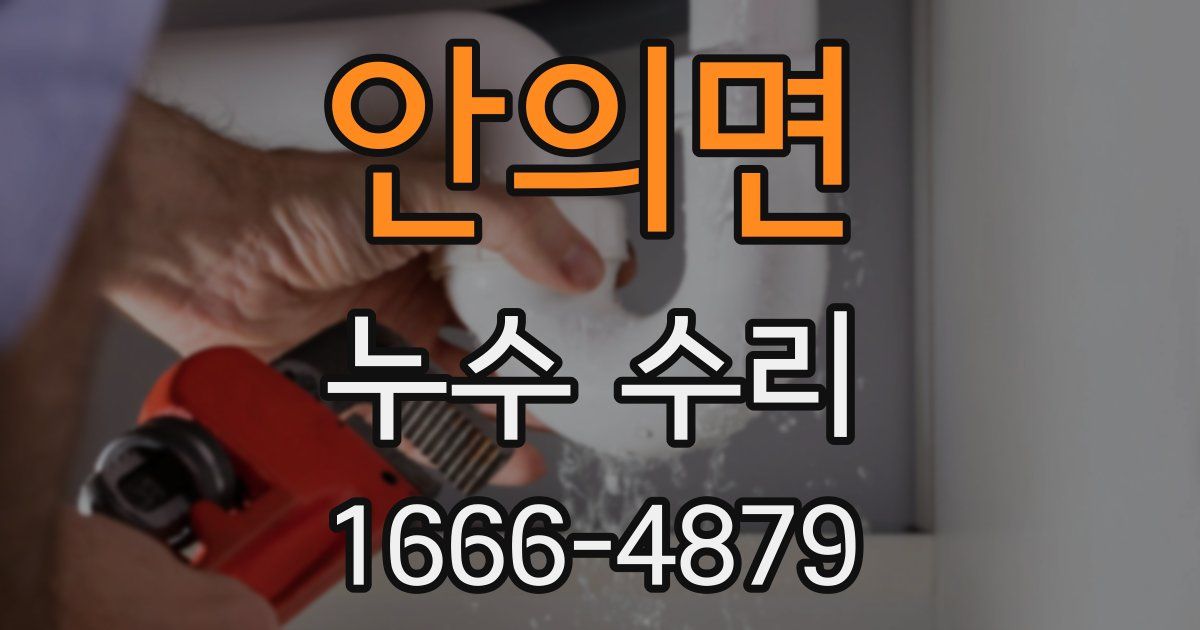 안의면 누수 수리