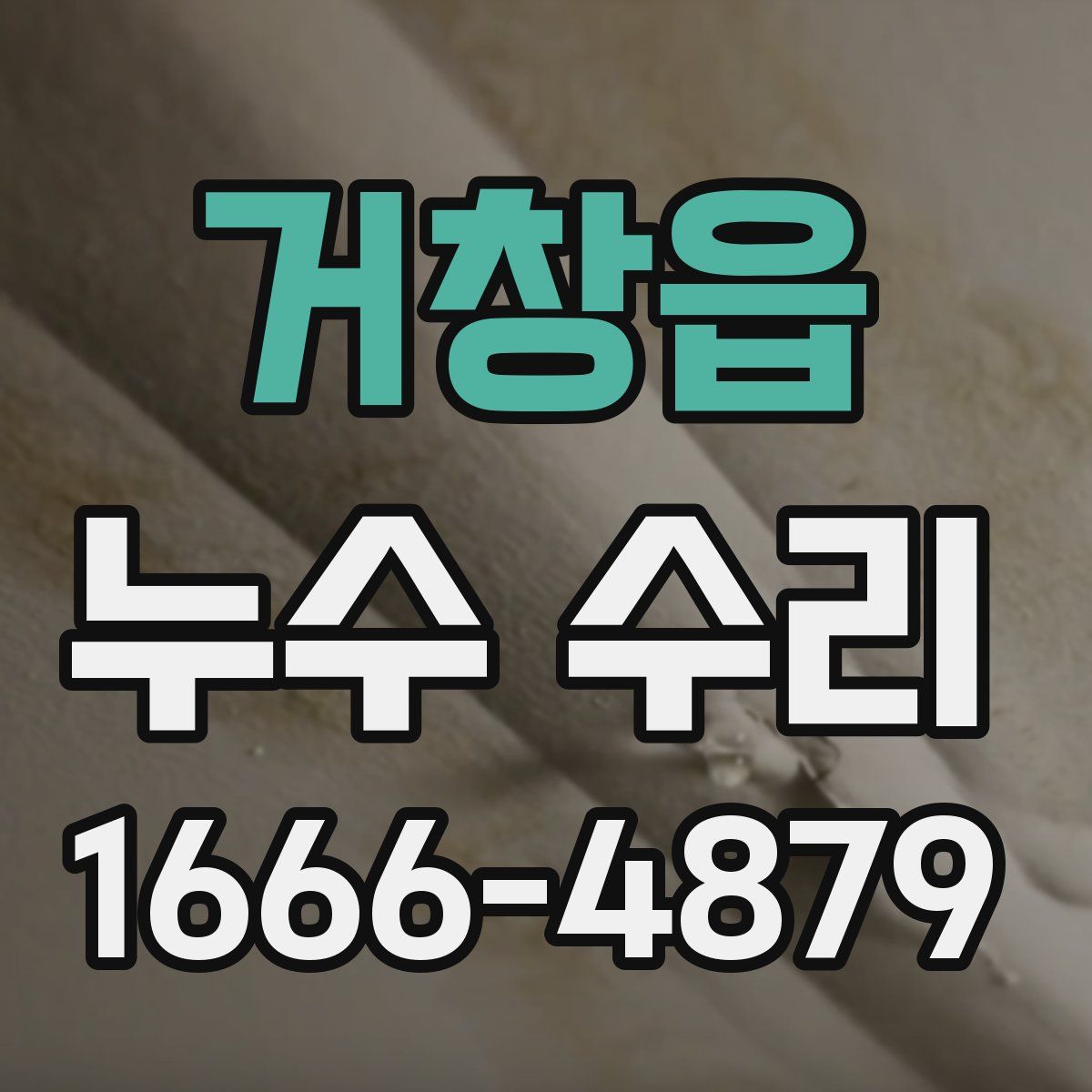 거창읍 누수 수리
