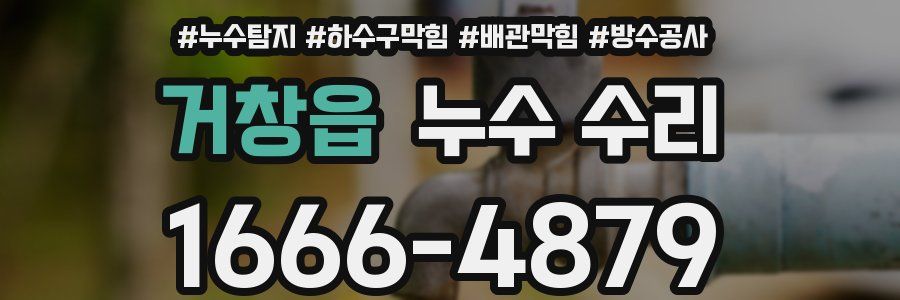 거창읍 누수 수리