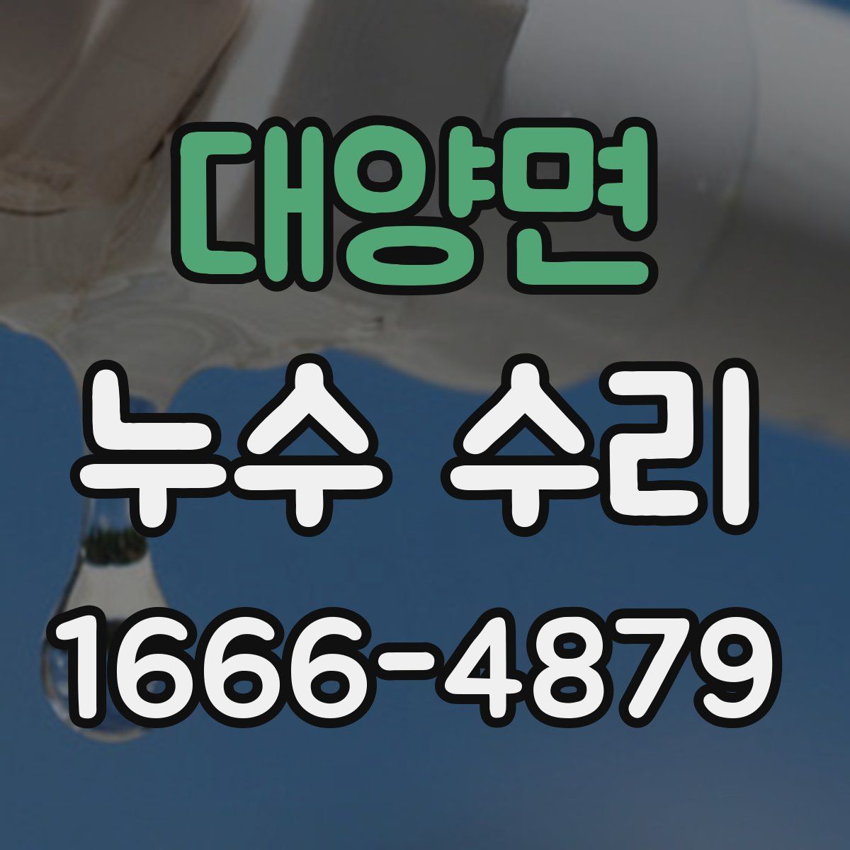 대양면 누수 수리