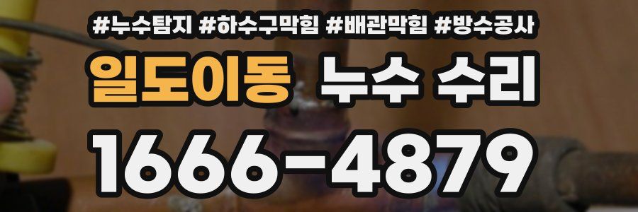 일도이동 누수 수리