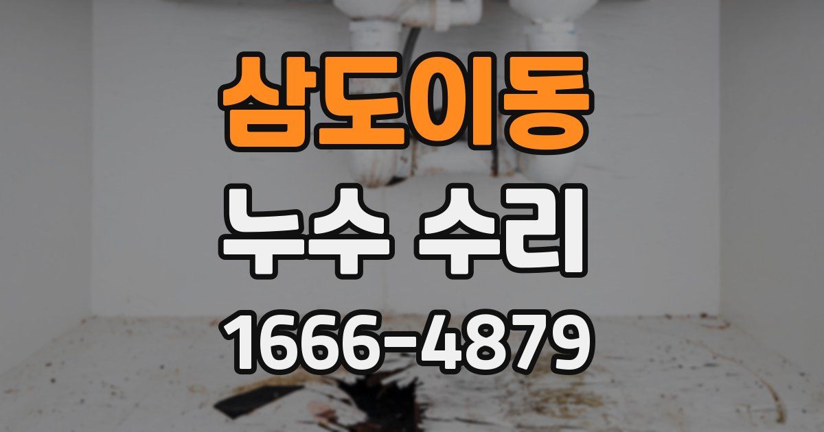 삼도이동 누수 수리
