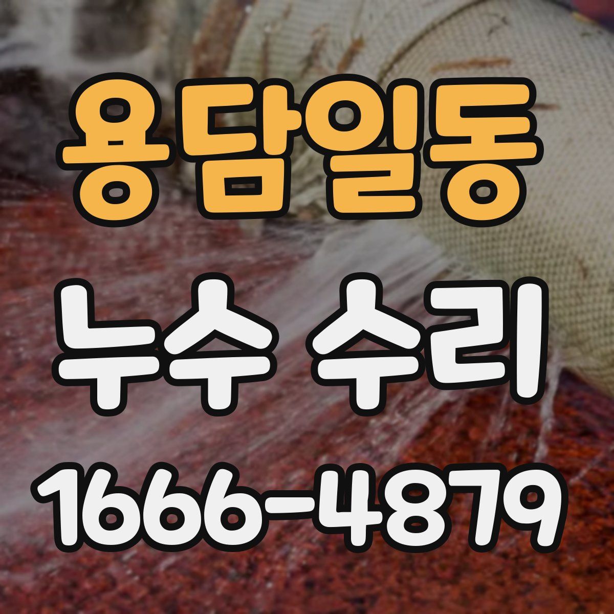 용담일동 누수 수리