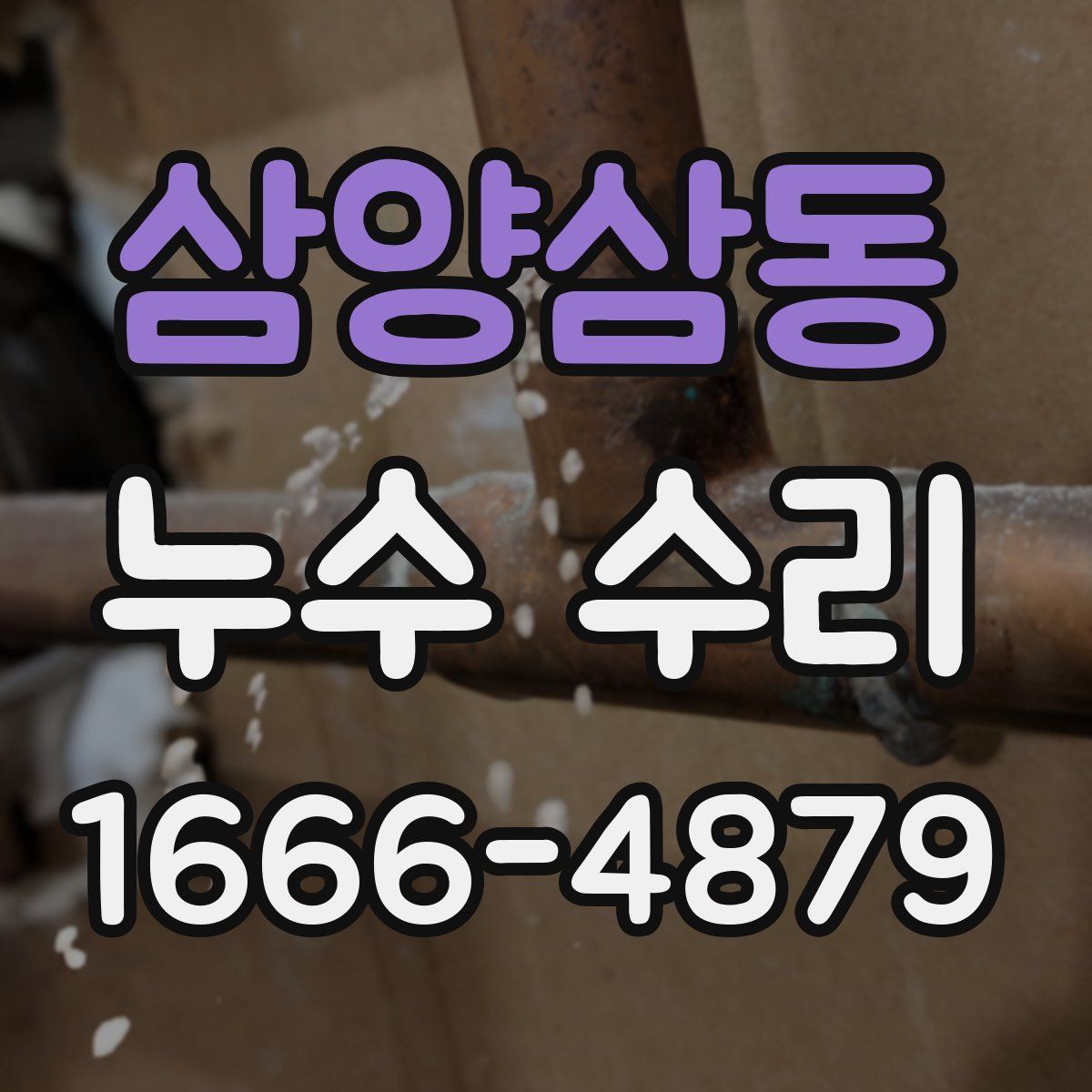 삼양삼동 누수 수리