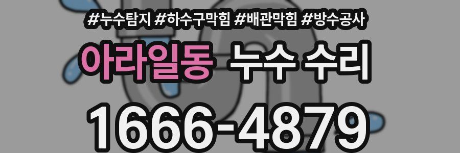 아라일동 누수 수리