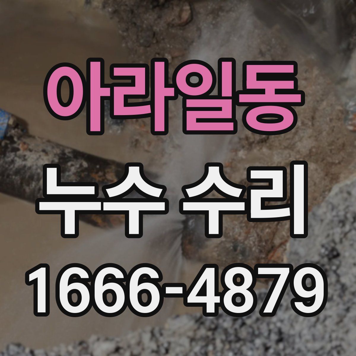 아라일동 누수 수리