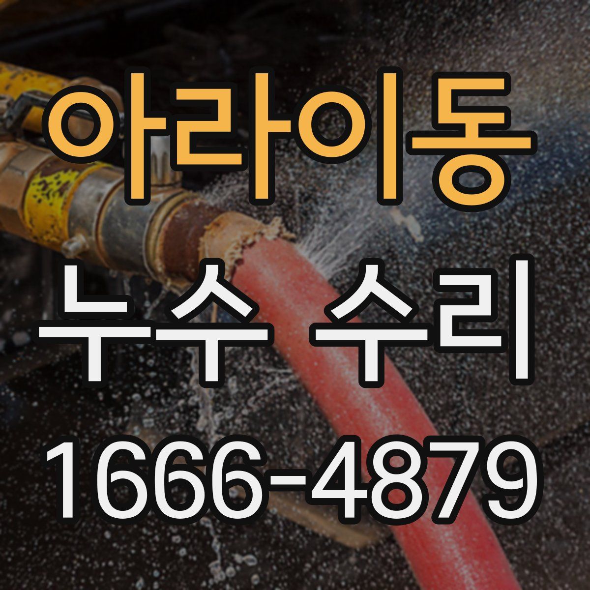 아라이동 누수 수리