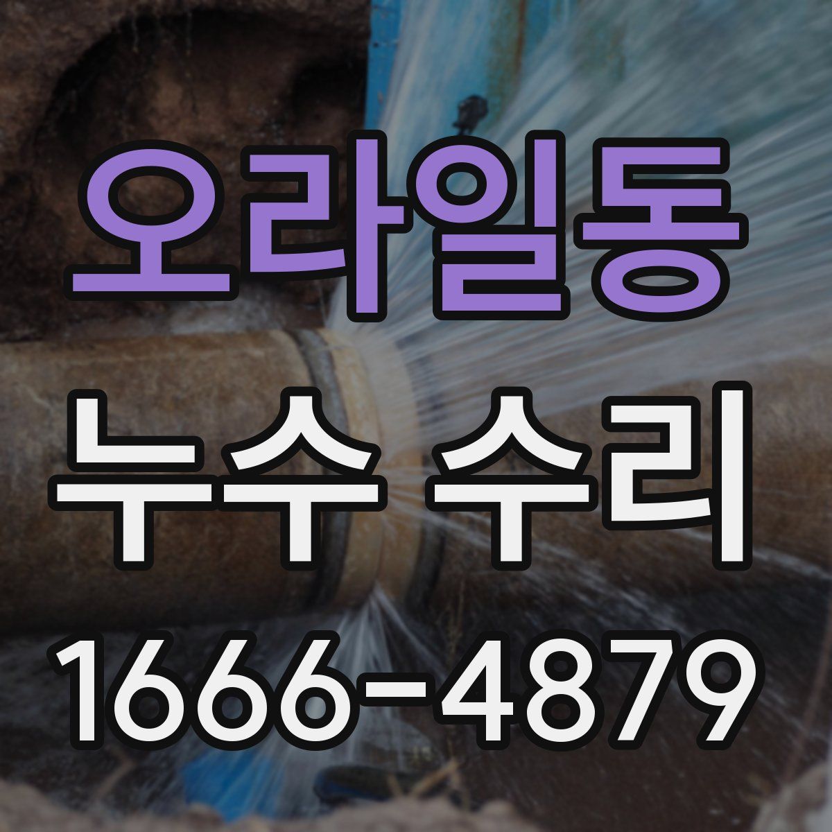 오라일동 누수 수리