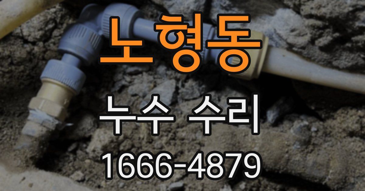 노형동 누수 수리
