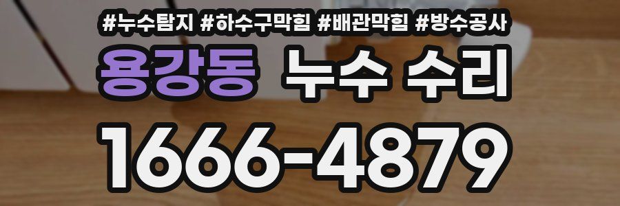 용강동 누수 수리