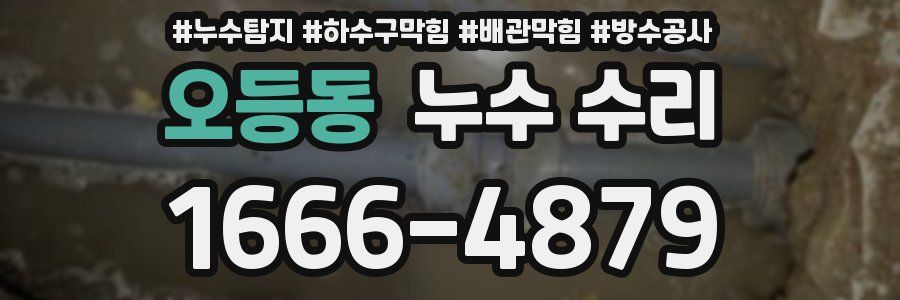 오등동 누수 수리