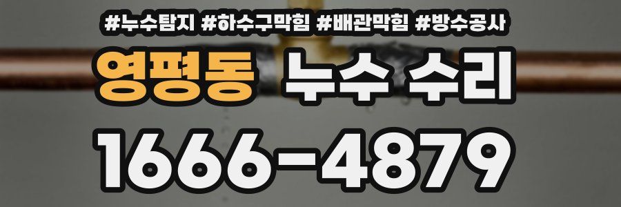 영평동 누수 수리