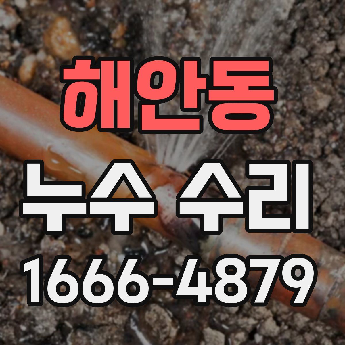 해안동 누수 수리
