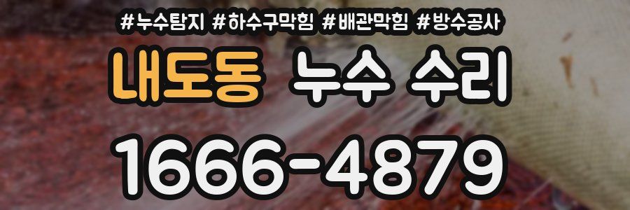 내도동 누수 수리