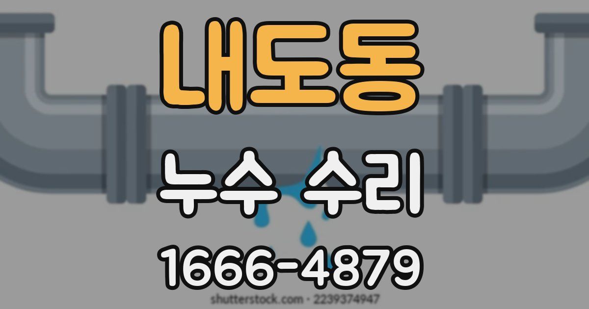 내도동 누수 수리