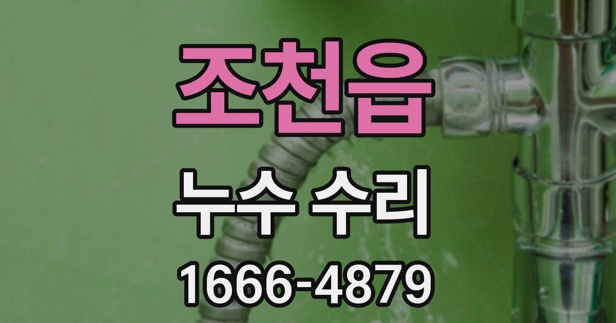 조천읍 누수 수리
