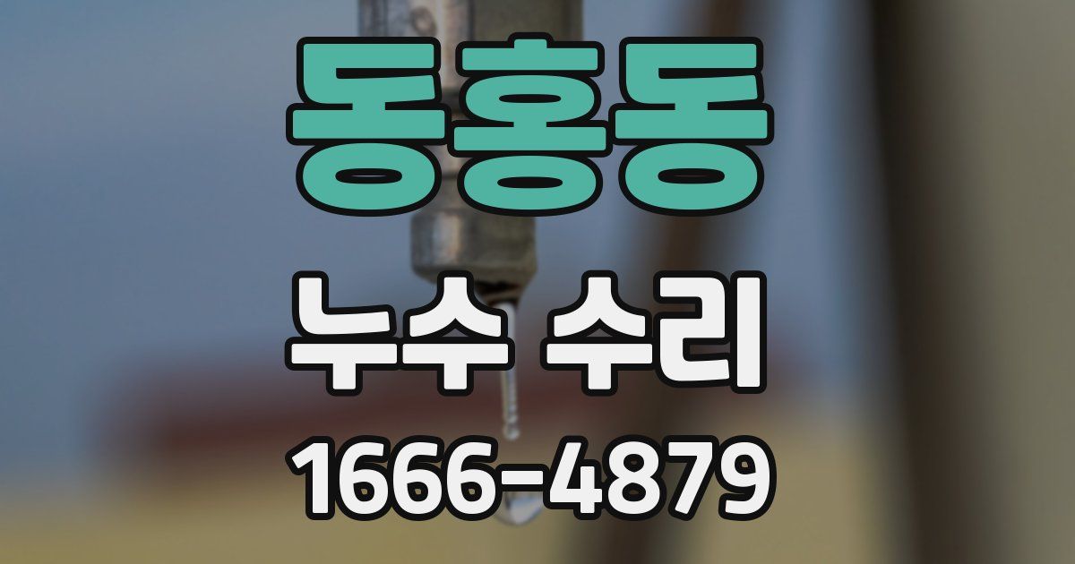 동홍동 누수 수리