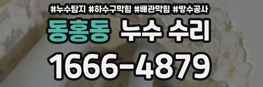 동홍동 누수 수리