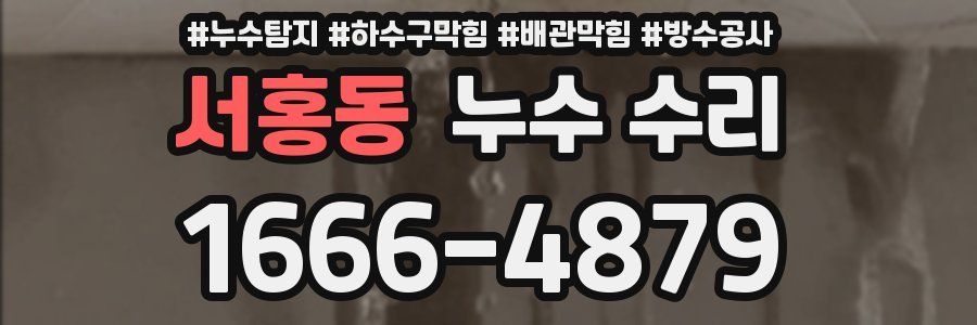 서홍동 누수 수리
