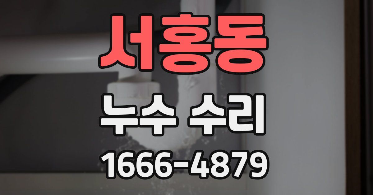 서홍동 누수 수리
