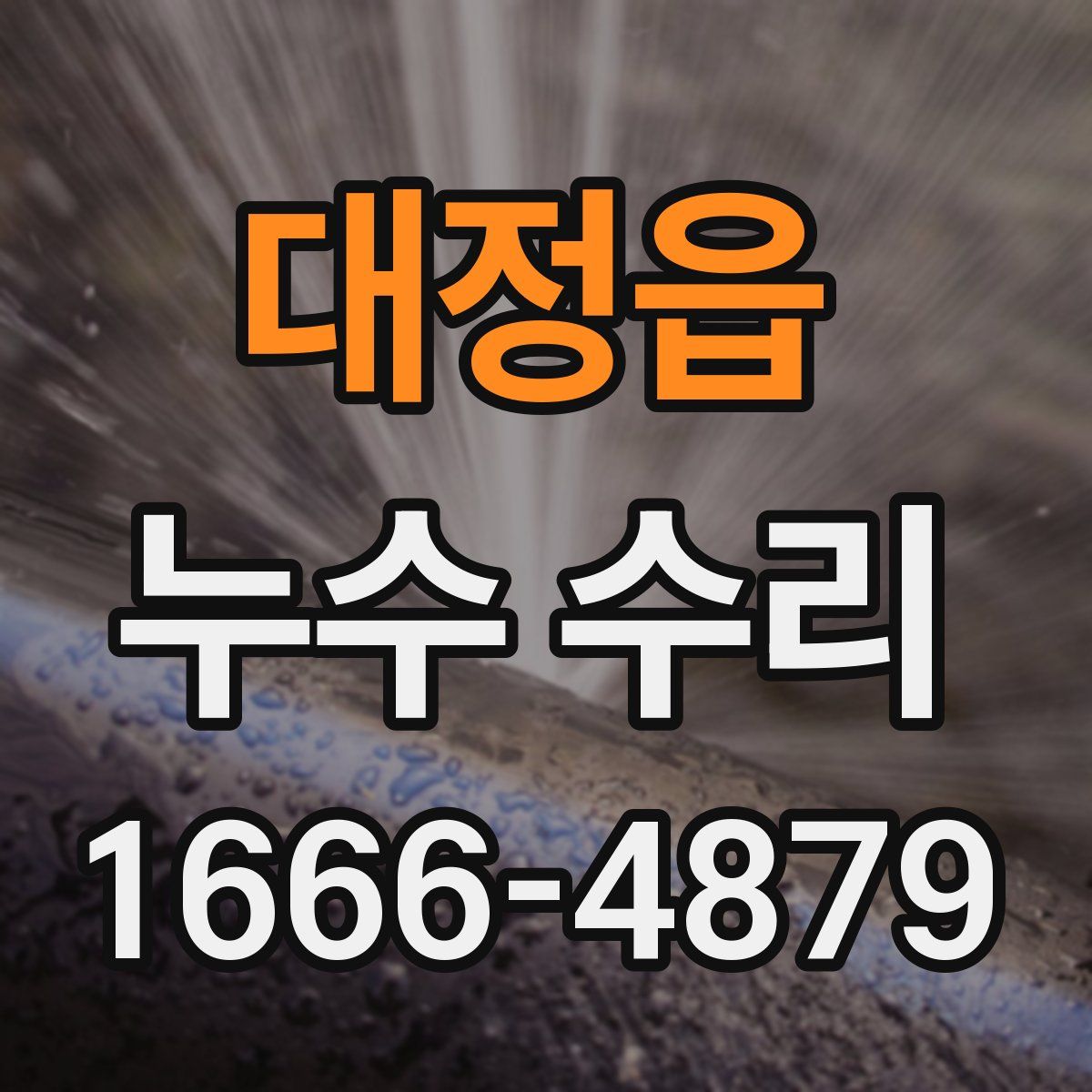 대정읍 누수 수리