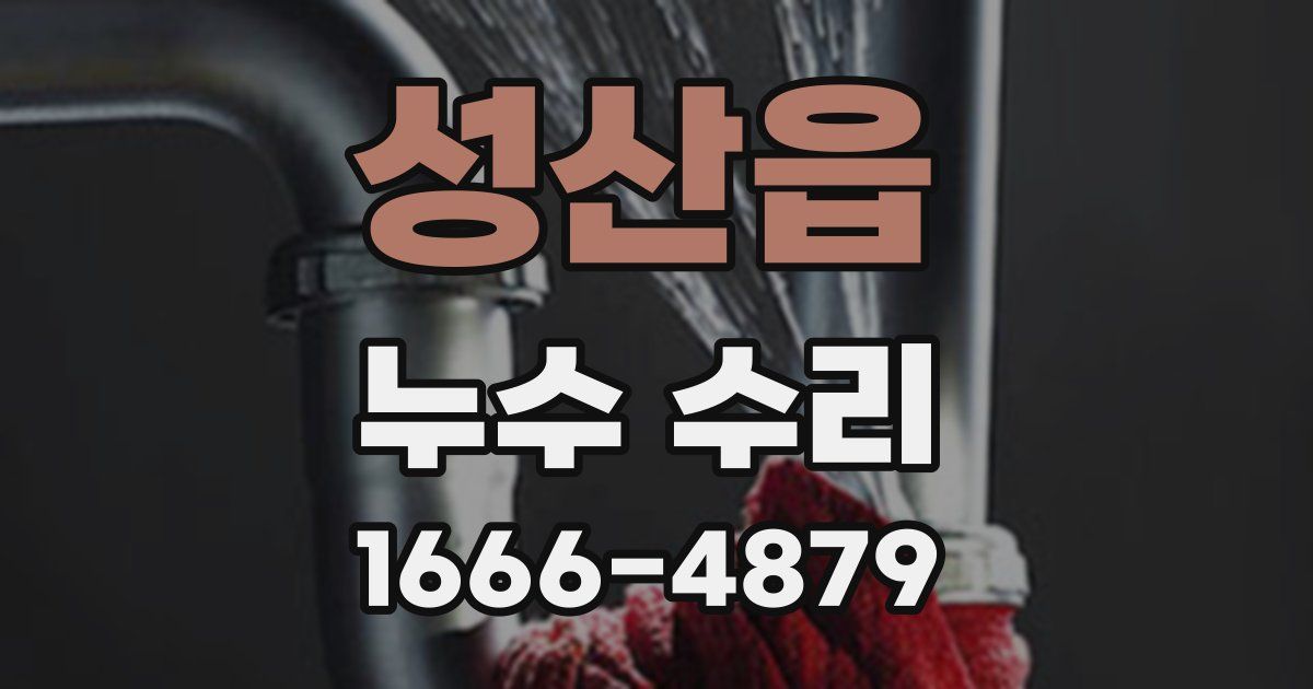 성산읍 누수 수리
