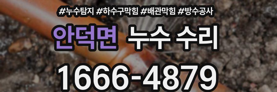 안덕면 누수 수리