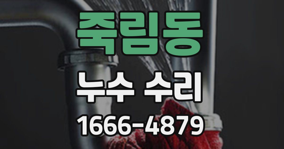 죽림동 누수 수리